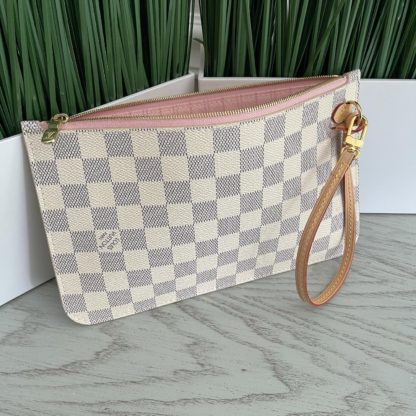 POUCH MM DAMIER AZUR ROSE BALLERINA INTERIOR ~BRAND NEW CONDITION~ No DustBag