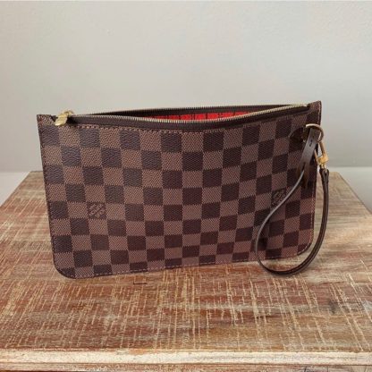 POUCH MM DAMIER EBENE RED INTERIOR ~Brand new Condition~ NO DATE CODE MICROCHIP - Image 2