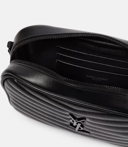 Lou Mini YSL Camera Bag in Smooth Quilted Leather - Image 6