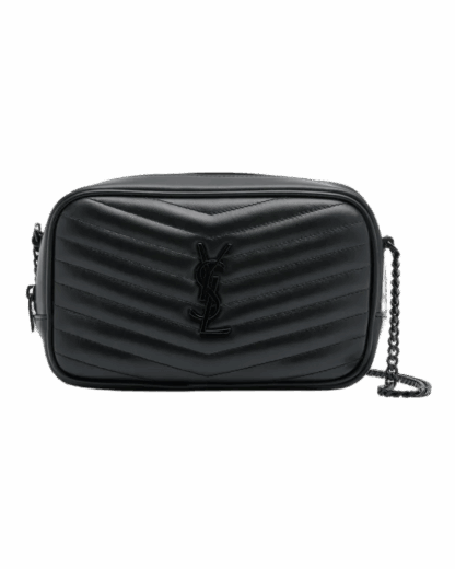 Lou Mini YSL Camera Bag in Smooth Quilted Leather