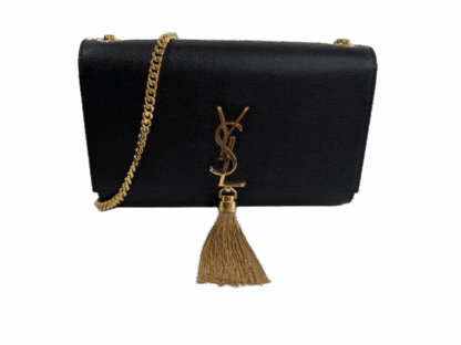 Saint Laurent Kate Medium Tassel In Grain De Poudre Embossed Leather Crossbody