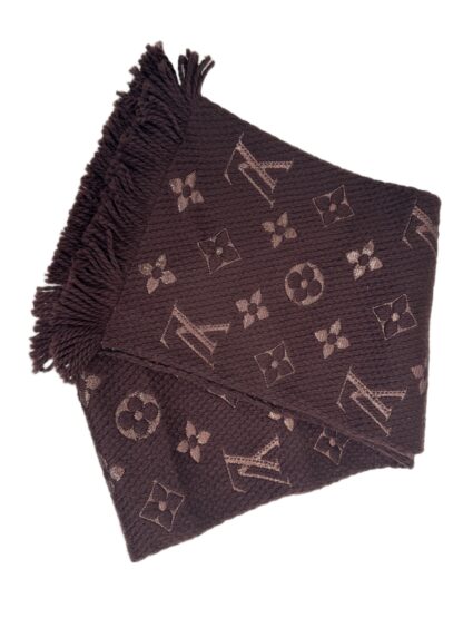 Louis Vuitton Logomania Brown Shine Scarf