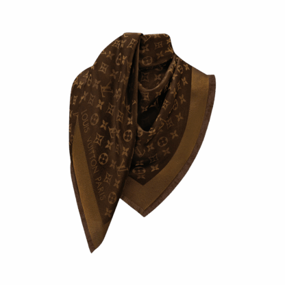 Louis Vuitton Brown and Gold Shawl